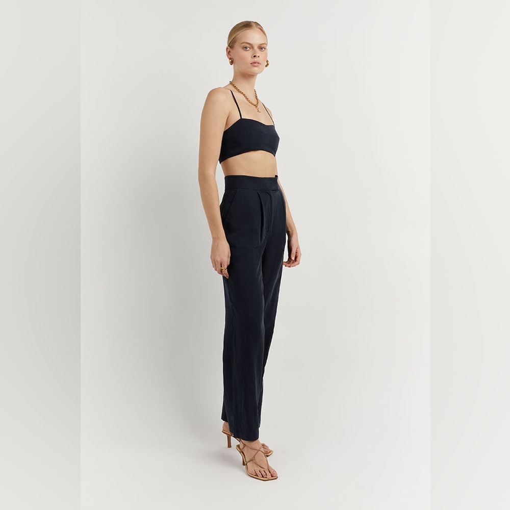 DISSH Karla Tencel Pants in Deep Blue (US 6)
